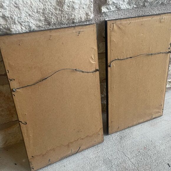 Vintage Artist Signed Watercolor Dragonfly Dandelion Flower Matted Framed Art - Picture 15 of 16